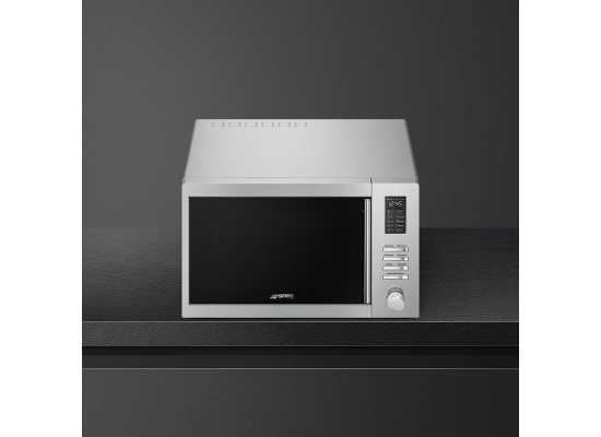 _RABAT_ | Kuchenka mikrofalowa wolnostojąca SMEG MOE34CXI2 stal nierdzewna | linia UNIVERSAL
