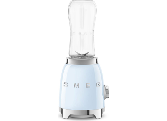 _RABAT_ | wysyłka 24H* | Blender sportowy SMEG PBF01PBEU pastelowy błękit | 2 butelki BOTTLE-TO-GO 600 ml | linia 50's STYLE