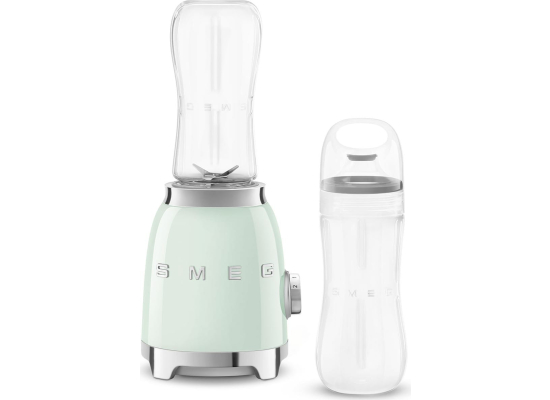 _RABAT_ | wysyłka 24H* | Blender sportowy SMEG PBF01PGEU pastelowa zieleń | 2 butelki BOTTLE-TO-GO 600 ml | linia 50's STYLE
