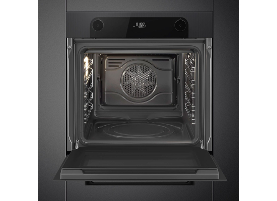 _RABAT_ | Piekarnik SMEG SF6201TB czarny | funkcja PIZZA | czyszczenie parowe | linia MUSA