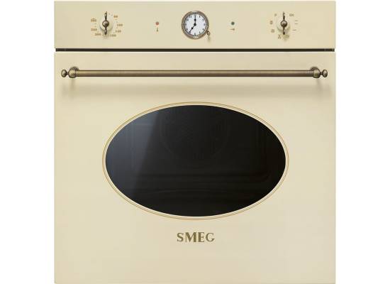 Piekarnik SMEG SFP805PO kremowy (pokrętła z mosiądzu) | czyszczenie pyroliza | linia COLONIALE