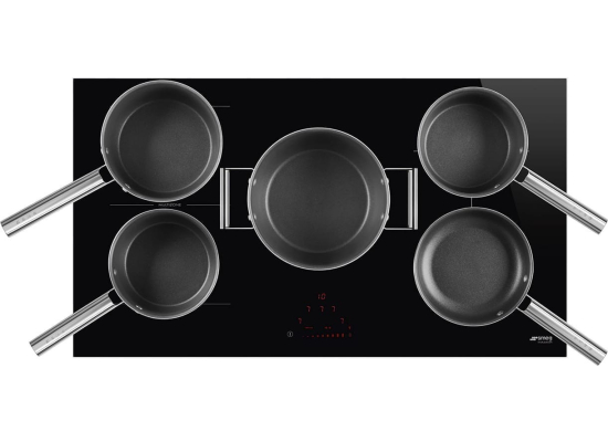 _RABAT_ | Płyta indukcyjna SMEG SI1M4954D czarne szkło | 90cm | linia UNIVERSAL