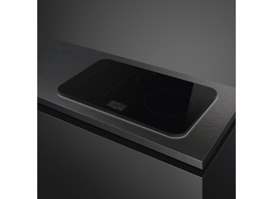 _RABAT_ | Płyta indukcyjna SMEG SISL7845MB czarne szkło + ramka czarny mat | 80cm | linia ISOLA