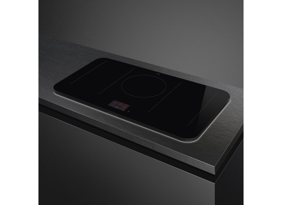 _RABAT_ | Płyta indukcyjna SMEG SISL7955MB czarne szkło + ramka czarny mat | 90cm | linia ISOLA