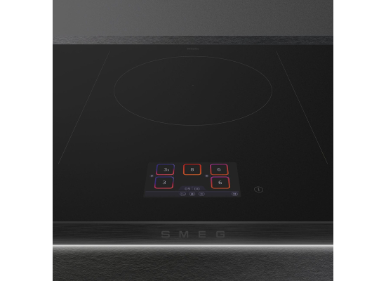 _RABAT_ | Płyta indukcyjna SMEG SISL7955MB czarne szkło + ramka czarny mat | 90cm | linia ISOLA