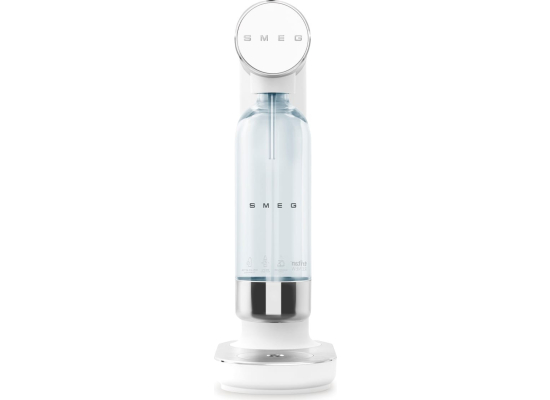 _RABAT_ | Saturator do wody SMEG SKC01WHM biały mat | kompatybillny z cylindrami wkręcanymi | linia COLLEZIONE