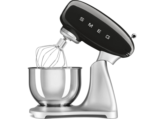 _RABAT_ | wysyłka 24H* | Robot planetarny SMEG SMF04BLEU czarny połysk | 800W | linia 50's STYLE