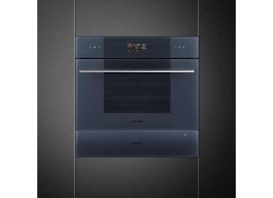 _RABAT_ | Piekarnik z funkcją mikrofali SMEG SO4102M1G neptune grey | czyszczenie parowe | linia LINEA