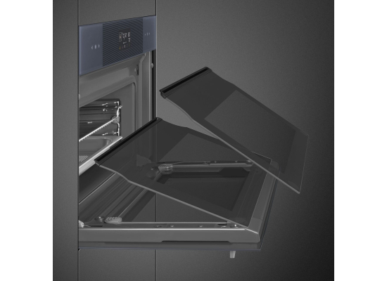 _RABAT_ | wysyłka 24H* | Piekarnik z funkcją pary SMEG SO4102S3G neptune grey | czyszczenie parowe | linia LINEA