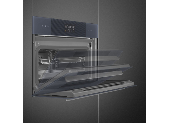 _RABAT_ | wysyłka 24H* | Piekarnik z funkcją pary SMEG SO4102S3G neptune grey | czyszczenie parowe | linia LINEA