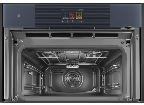 _RABAT_ | Piekarnik z funkcją mikrofali i pary SMEG SO4104APG neptune grey | czyszczenie parowe | linia LINEA