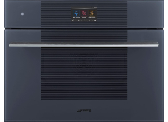 _RABAT_ | Piekarnik z funkcją mikrofali i pary SMEG SO4104APG neptune grey | czyszczenie parowe | linia LINEA