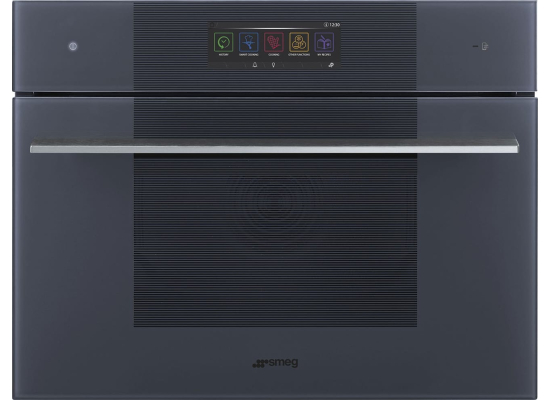 _RABAT_ | Piekarnik z funkcją mikrofali i pary SMEG SO4106WAPG neptune grey | czyszczenie parowe | linia LINEA