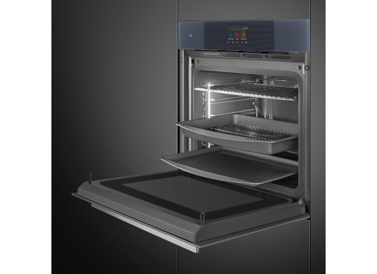 _RABAT_ | Piekarnik z funkcją mikrofali i pary SMEG SO6104APG neptune grey | czyszczenie parowe | linia LINEA
