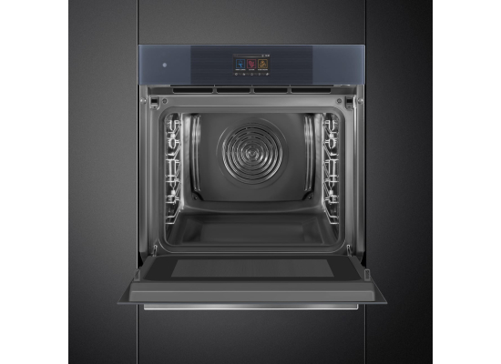 _RABAT_ | Piekarnik z funkcją mikrofali i pary SMEG SO6104APG neptune grey | czyszczenie parowe | linia LINEA