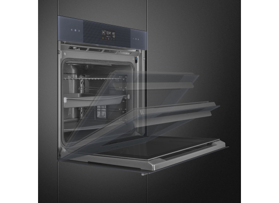 _RABAT_ | wysyłka 24H* | Piekarnik z funkcją pary SMEG SOP6102S2PG neptune grey | czyszczenie pyroliza | linia LINEA