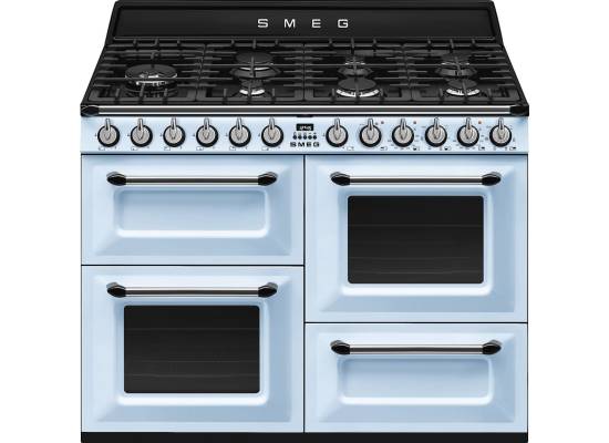 Kuchnia z płytą gazową SMEG TR4110AZ jasny niebieski | 110cm | czyszczenie parowe | linia VICTORIA