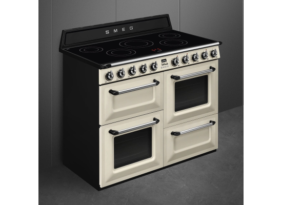 _RABAT_ | wysyłka 24H* | Kuchnia z płytą indukcyjną SMEG TR4110IP2 kremowy | 110cm | czyszczenie parowe | linia VICTORIA | + GRATIS robot SMF05BLEU