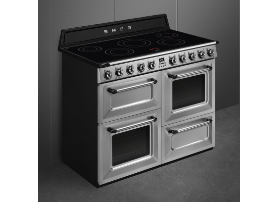_RABAT_ | Kuchnia z płytą indukcyjną SMEG TR4110IX2 stal nierdzewna | 110cm | czyszczenie parowe | linia VICTORIA | + GRATIS robot SMF05BLEU