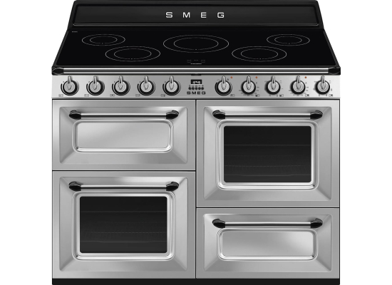 _RABAT_ | Kuchnia z płytą indukcyjną SMEG TR4110IX2 stal nierdzewna | 110cm | czyszczenie parowe | linia VICTORIA | + GRATIS robot SMF05BLEU
