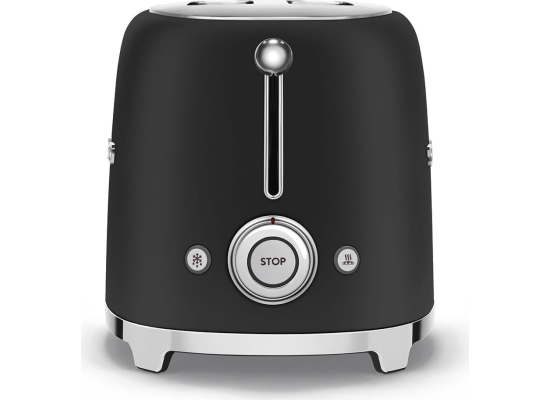 _RABAT_ | Toster na 2 kromki SMEG TSF01BLMEU czarny mat | 2 kieszenie | linia 50's STYLE