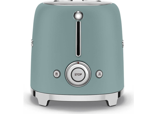 _RABAT_ | Toster na 2 kromki SMEG TSF01EGMEU szmaragdowy mat | 2 kieszenie | linia 50's STYLE
