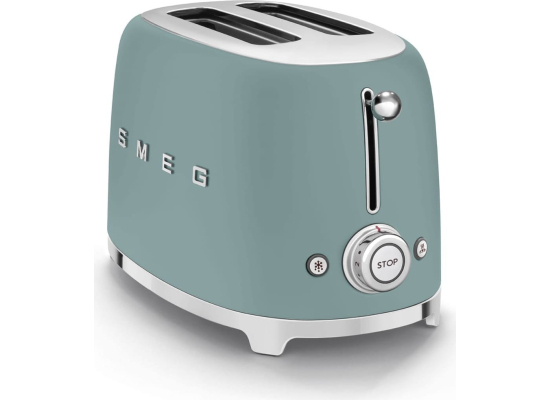 _RABAT_ | Toster na 2 kromki SMEG TSF01EGMEU szmaragdowy mat | 2 kieszenie | linia 50's STYLE