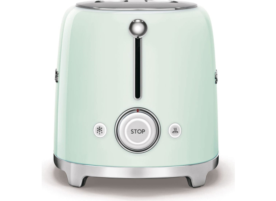 _RABAT_ | Toster na 4 kromki SMEG TSF02PGEU pastelowa zieleń | 2 kieszenie | linia 50's STYLE