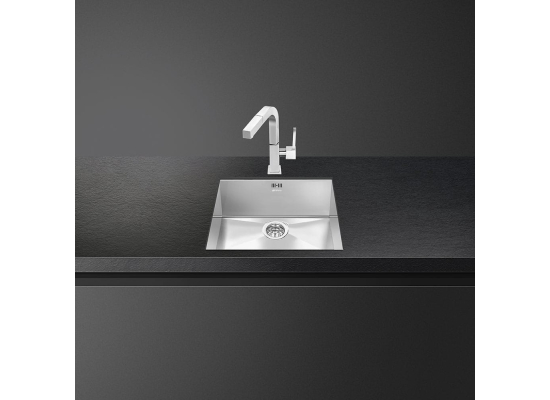_RABAT_ | wysyłka 24H* | Zlew SMEG VSTQ50-2 stal szczotkowana INOX | linia LINEA