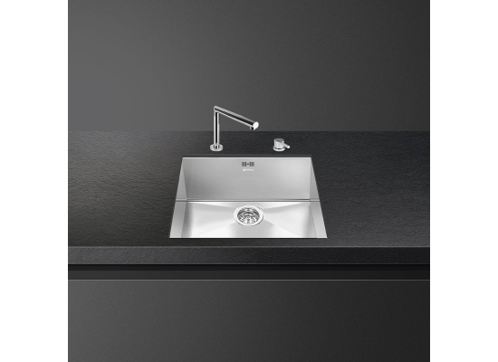 _RABAT_ | wysyłka 24H* | Zlew SMEG VSTQ50-2 stal szczotkowana INOX | linia LINEA
