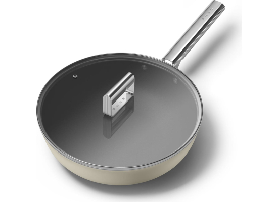_RABAT_ | Wok SMEG WOF3002CRM kremowy mat | 30cm