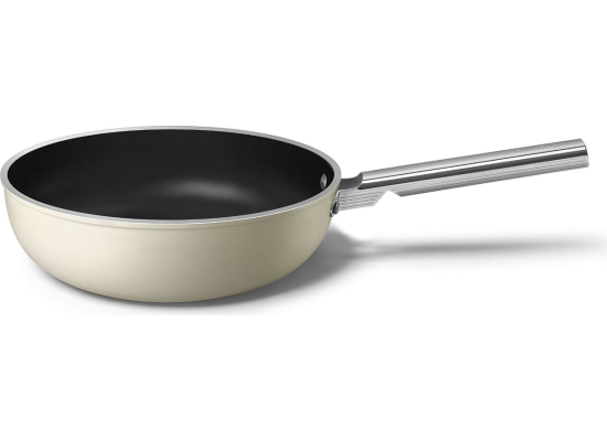 _RABAT_ | Wok SMEG WOF3002CRM kremowy mat | 30cm