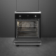_RABAT_ | Kuchnia z płytą indukcyjną SMEG C6IMBLT2 czarny | 60cm | emalia Ever Clean | linia CONCERTO | + GRATIS blender BLF03BLEU