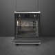 _RABAT_ | Kuchnia z płytą indukcyjną SMEG C6IMMBT2 czarny mat | 60cm | emalia Ever Clean | linia CONCERTO | + GRATIS blender BLF03BLEU