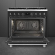 _RABAT_ | wysyłka 24H* | Kuchnia z płytą gazową SMEG C9GMMB2 czarny mat | 90cm | emalia Ever Clean | linia SYMFONIA | + GRATIS blender BLF03BLEU