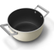 _RABAT_ | Garnek z pokrywką SMEG CSF2412CRM kremowy mat | 24cm