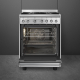 _RABAT_ | Kuchnia z płytą gazową SMEG CX60GMX stal nierdzewna | 60cm | czyszczenie parowe | linia CONCERTO | + GRATIS blender BLF03BLEU