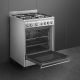 _RABAT_ | Kuchnia z płytą gazową SMEG CX60GMX stal nierdzewna | 60cm | czyszczenie parowe | linia CONCERTO | + GRATIS blender BLF03BLEU