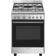 _RABAT_ | Kuchnia z płytą gazową SMEG CX60GMX stal nierdzewna | 60cm | czyszczenie parowe | linia CONCERTO | + GRATIS blender BLF03BLEU