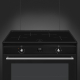 _RABAT_ | Kuchnia z płytą indukcyjną SMEG CX91IMBL czarny | 60cm | czyszczenie parowe | linia CONCERTO | + GRATIS blender BLF03BLEU