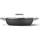 _RABAT_ | Patelnia głęboka z pokrywką SMEG DPF2812BLM czarny mat | 28cm