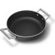 _RABAT_ | Patelnia głęboka z pokrywką SMEG DPF2812BLM czarny mat | 28cm