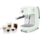 _RABAT_ | wysyłka 24H* | Ekspres kolbowy SMEG ECF03PGEU pastelowa zieleń | funkcja ColdBrew | linia 50's STYLE