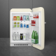 _RABAT_ | Chłodziarka wolnostojąca SMEG FAB10HRCR6 kremowy | zawias PRAWY | 96cm | linia 50'S STYLE