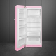 _RABAT_ | Lodówka wolnostojąca SMEG FAB28LPK6 pastelowy róż | zawiasy po LEWEJ | 150cm | linia 50'S STYLE