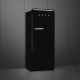 _RABAT_ | Lodówka wolnostojąca SMEG FAB28RBL6 czarny | zawiasy po PRAWEJ | 150cm | linia 50'S STYLE