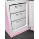 _RABAT_ | Lodówka wolnostojąca SMEG FAB32RPK6 pastelowy róż | zawiasy po PRAWEJ | 197cm | linia 50'S STYLE