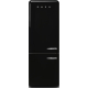 _RABAT_ | Lodówka wolnostojąca SMEG FAB38LBL6 czarny | zawiasy po LEWEJ | 205cm | linia 50'S STYLE