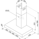 _RABAT_ | Okap przyścienny SMEG KBT700XE szczotkowana stal nierdzewna | 70cm | 688 m3/h | linia UNIVERSAL