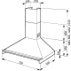 _RABAT_ | wysyłka 24H* | Okap przyścienny SMEG KD70XE stal nierdzewna | 70cm | 788 m3/h | linia CLASSICA